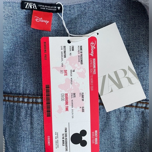 Disney Zippered Hooded Denim Jacket - Picture 3 of 3